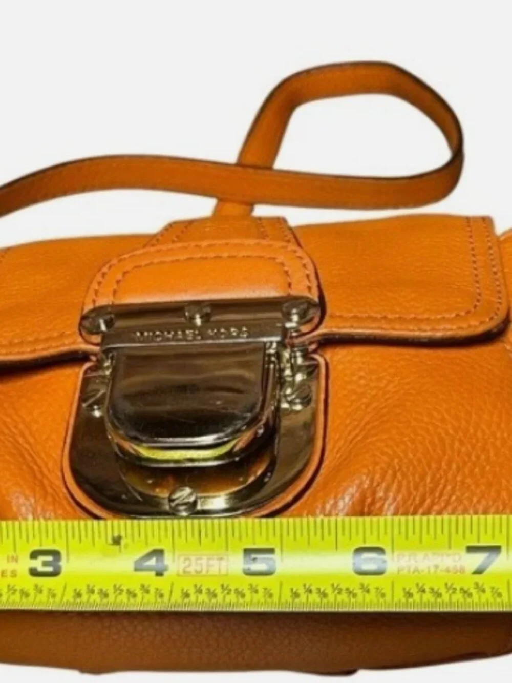 VINTAGE MICHAEL KORS CHARLTON PUMPKIN ORANGE SUPER SOFT LEATHER CROSSBODY PURSE